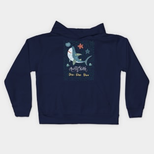 Aunty Shark Doo Doo Doo Kids Hoodie